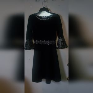 Danny and nicole midi a-line sweater dress